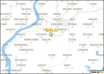 map of Białki