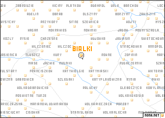 map of Białki