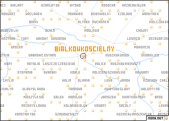 map of Białkow Kościelny