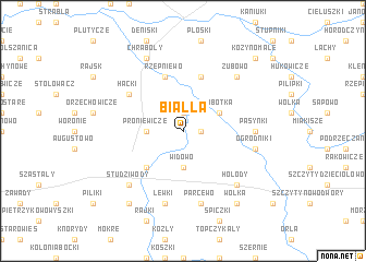 map of Białla