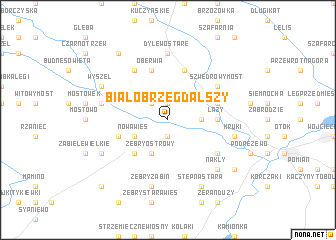 map of Białobrzeg Dalszy