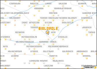 map of Białopole