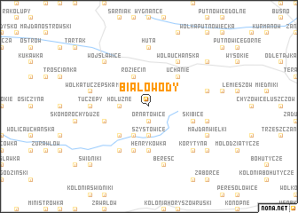 map of Białowody