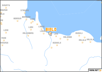 map of Bialo