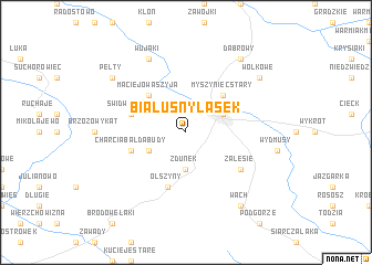 map of Białusny Lasek