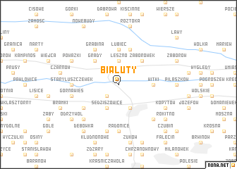 map of Białuty