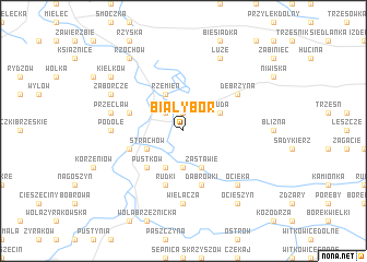 map of Biały Bór