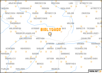 map of Biały Dwór