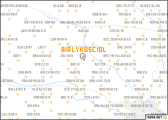 map of Biały Kościół