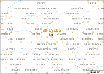 map of Biały Ług