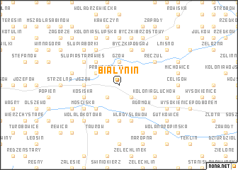 map of Białynin