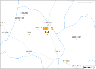 map of Biama