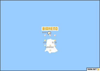 map of Biameno