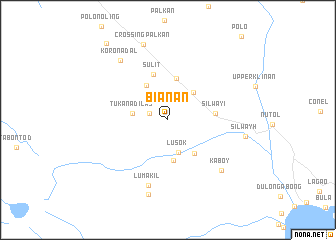 map of Bianan