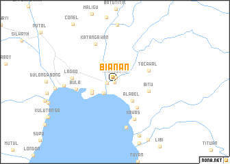 map of Bianan