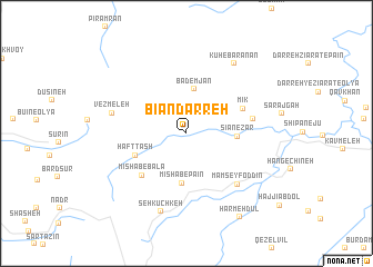 map of Bīān Darreh