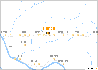 map of Biandé