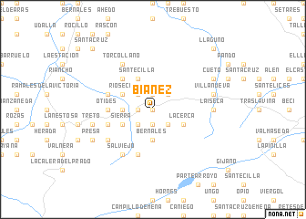 map of Biáñez