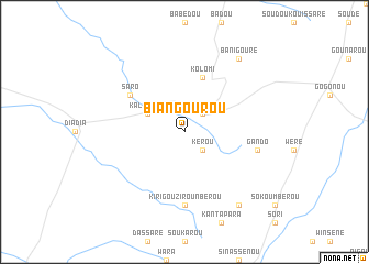 map of Biangourou