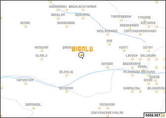 map of Bīānlū