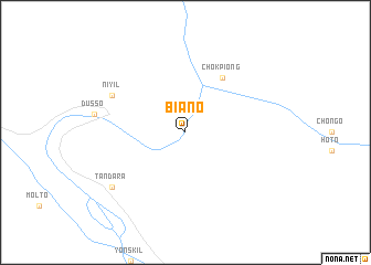 map of Biāno