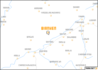 map of Bianwen