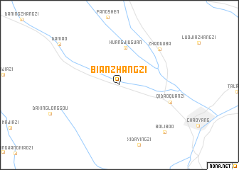 map of Bianzhangzi