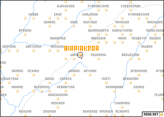 map of Biapiakroa