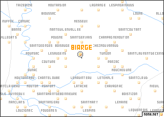 map of Biarge