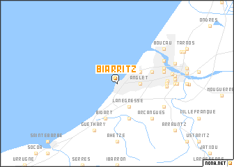 map of Biarritz