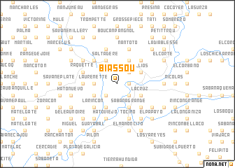 map of Biassou