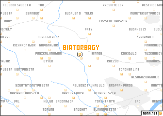 map of Biatorbágy