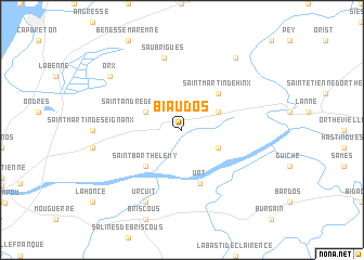 map of Biaudos
