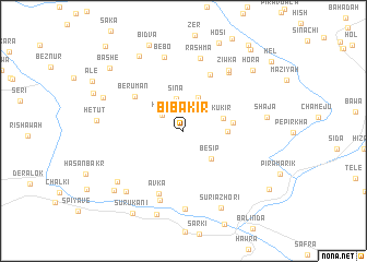 map of Bībakir