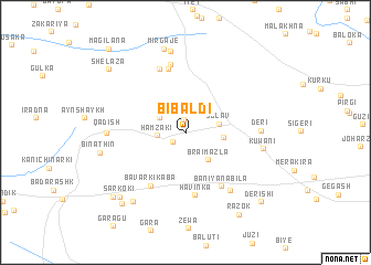 map of Bibaldi