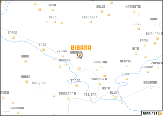 map of Bibāna