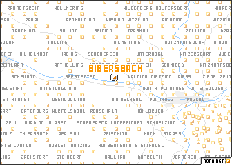 map of Bibersbach