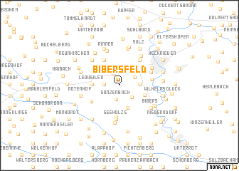 map of Bibersfeld