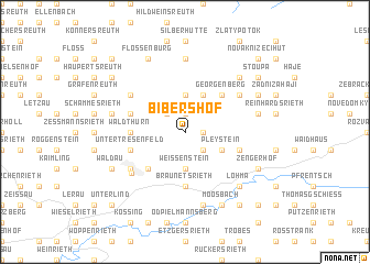 map of Bibershof