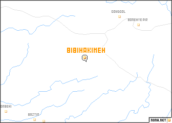 map of Bībī Ḩakīmeh
