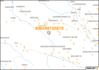 map of Bībī Khātūneyn