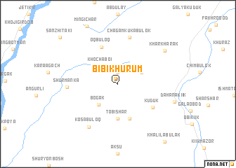 map of Bibi-Khurum