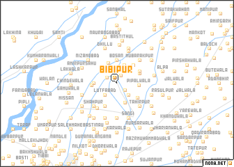 map of Bībīpur