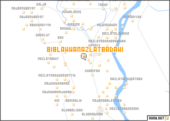 map of Biblāw wa Nazlat Badawī