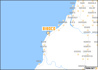 map of Biboco