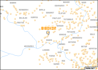 map of Bibokor