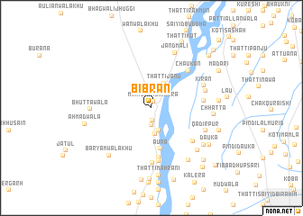 map of Bibrān