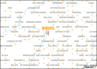 map of Biburg