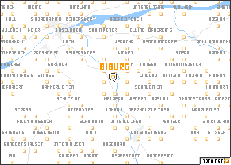 map of Biburg