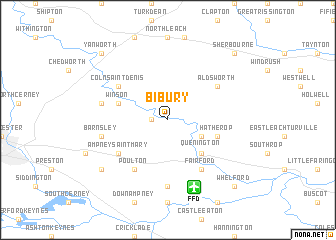 map of Bibury